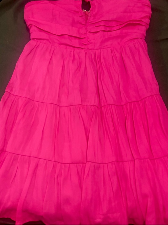 Day + Moon Dresses & Skirts - Day and Moon Hot Pink Tiered Strapless Dress